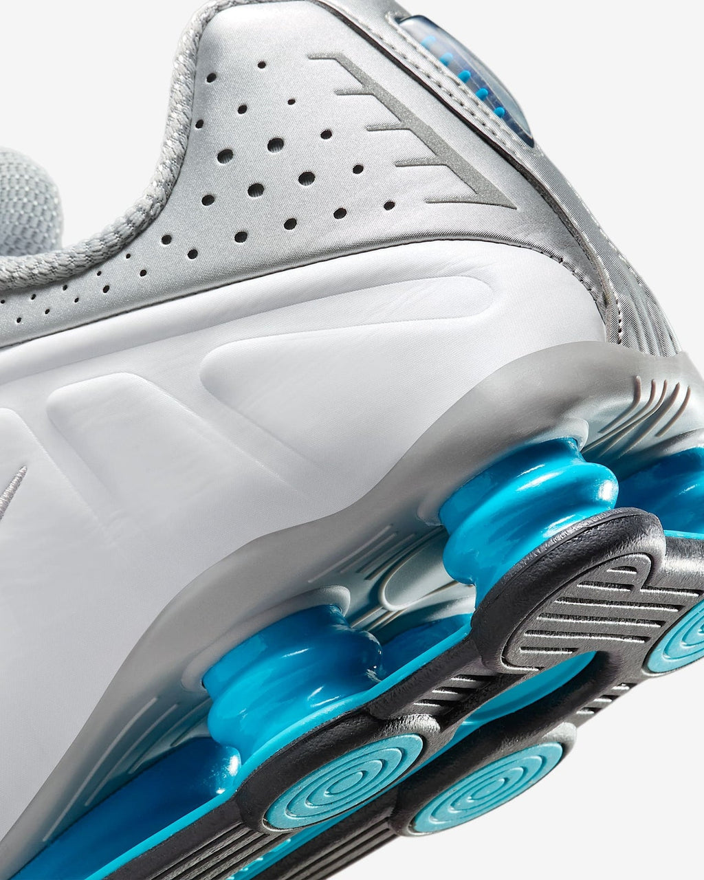 HQ1988-005 Nike Shox TL Metallic Silver White Blue Lagoon Blue Lagoon (Women's)