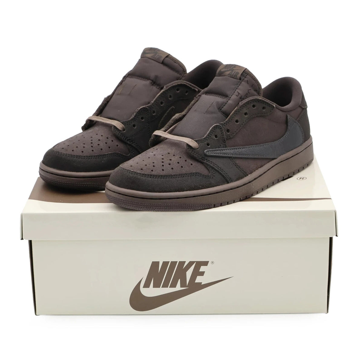 DM7866-202 Travis Scott Nike Air Jordan 1 Low OG SP Velvet Brown (Men's)