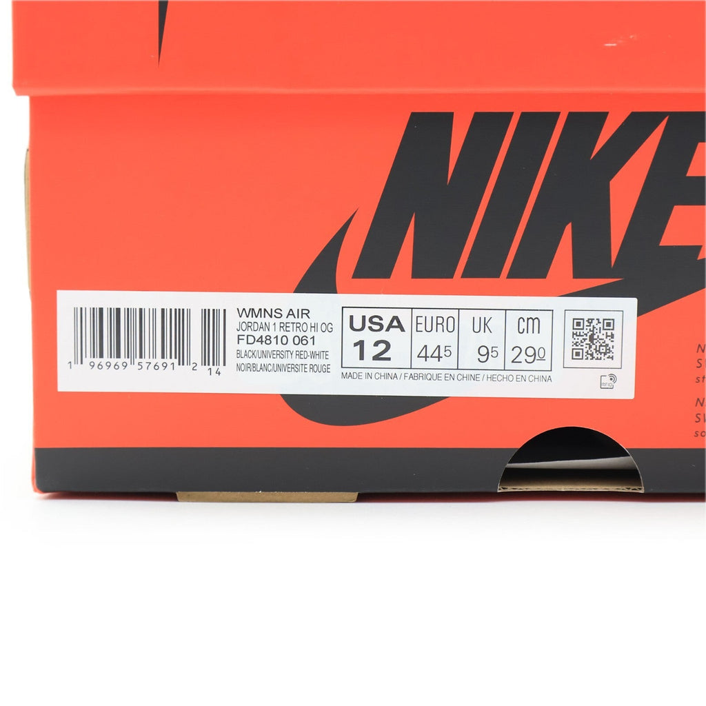 FD4810-061 Nike Air Jordan 1 Retro High OG Satin Bred Black White (Women's)