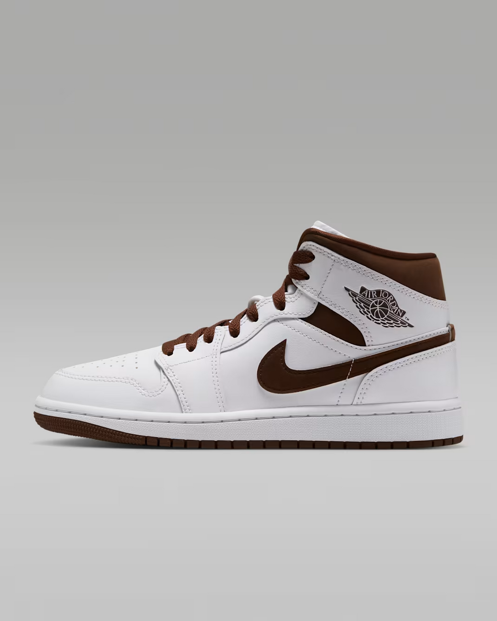 BQ6472-125 Nike Air Jordan 1 Mid "White/Cacao Wow" (Women's)