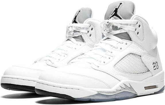 136027-130 Nike Air Jordan 5 Retro Metallic White 2015 (Men's)