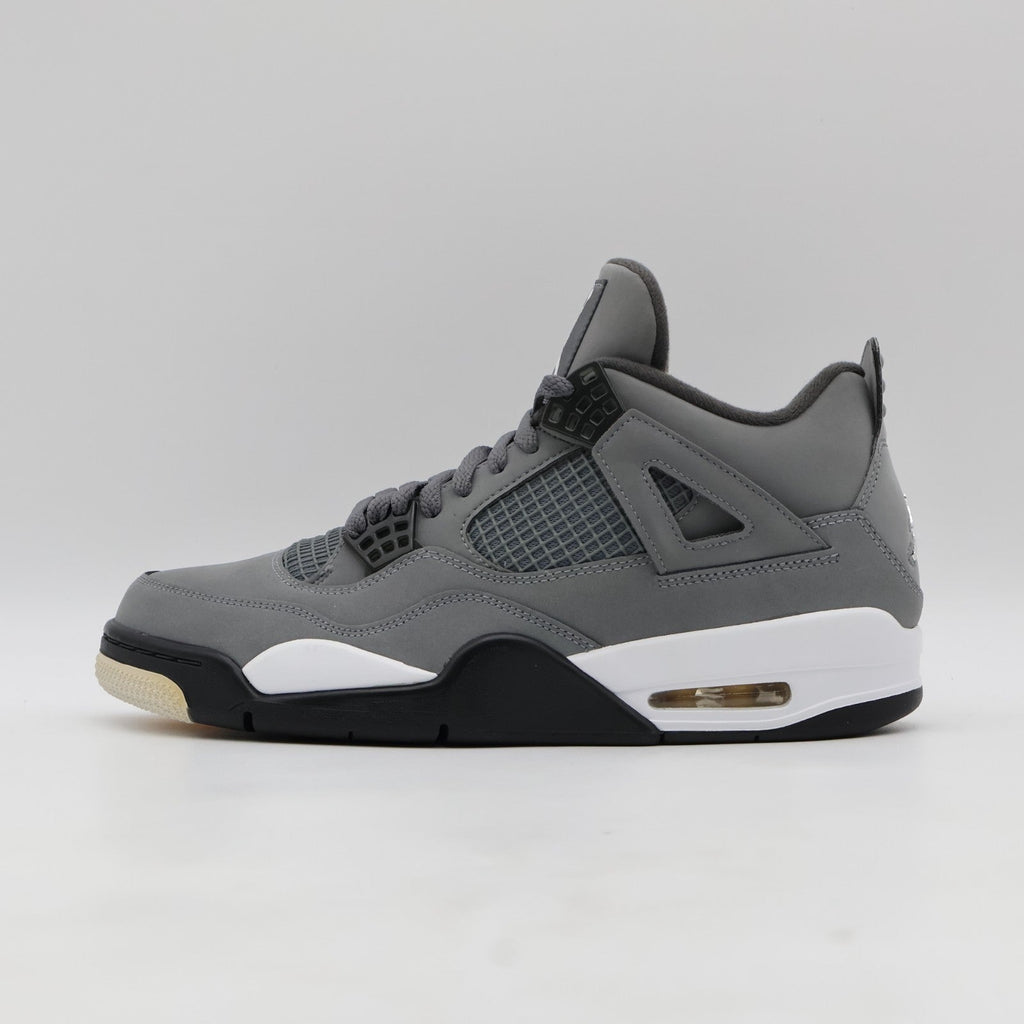 308497-007 Nike Air Jordan 4 Retro Cool Grey Chrome Dark Charcoal White Steel