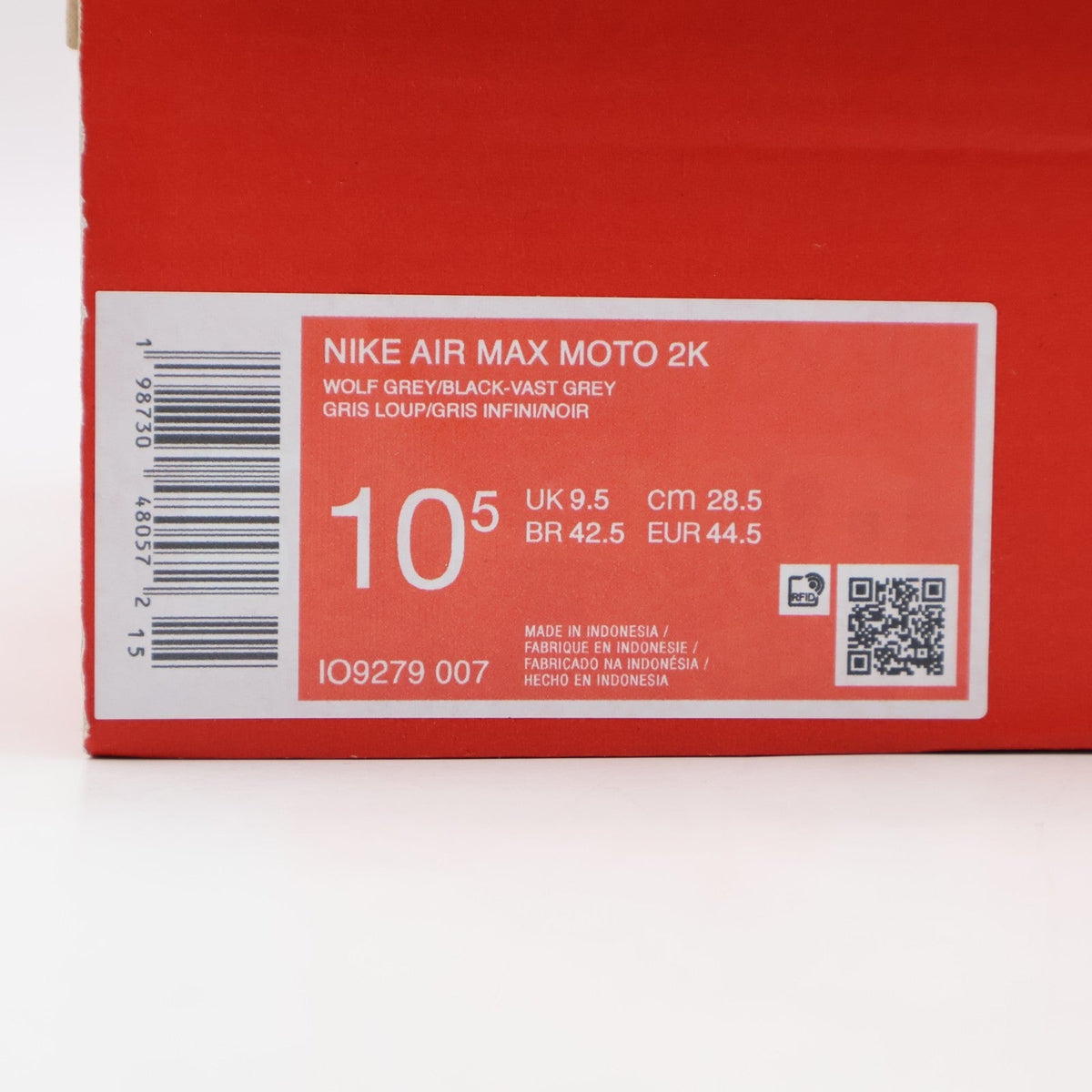 IO9279-007 Nike Air Max Moto 2K Wolf Grey Sundial (Men's)