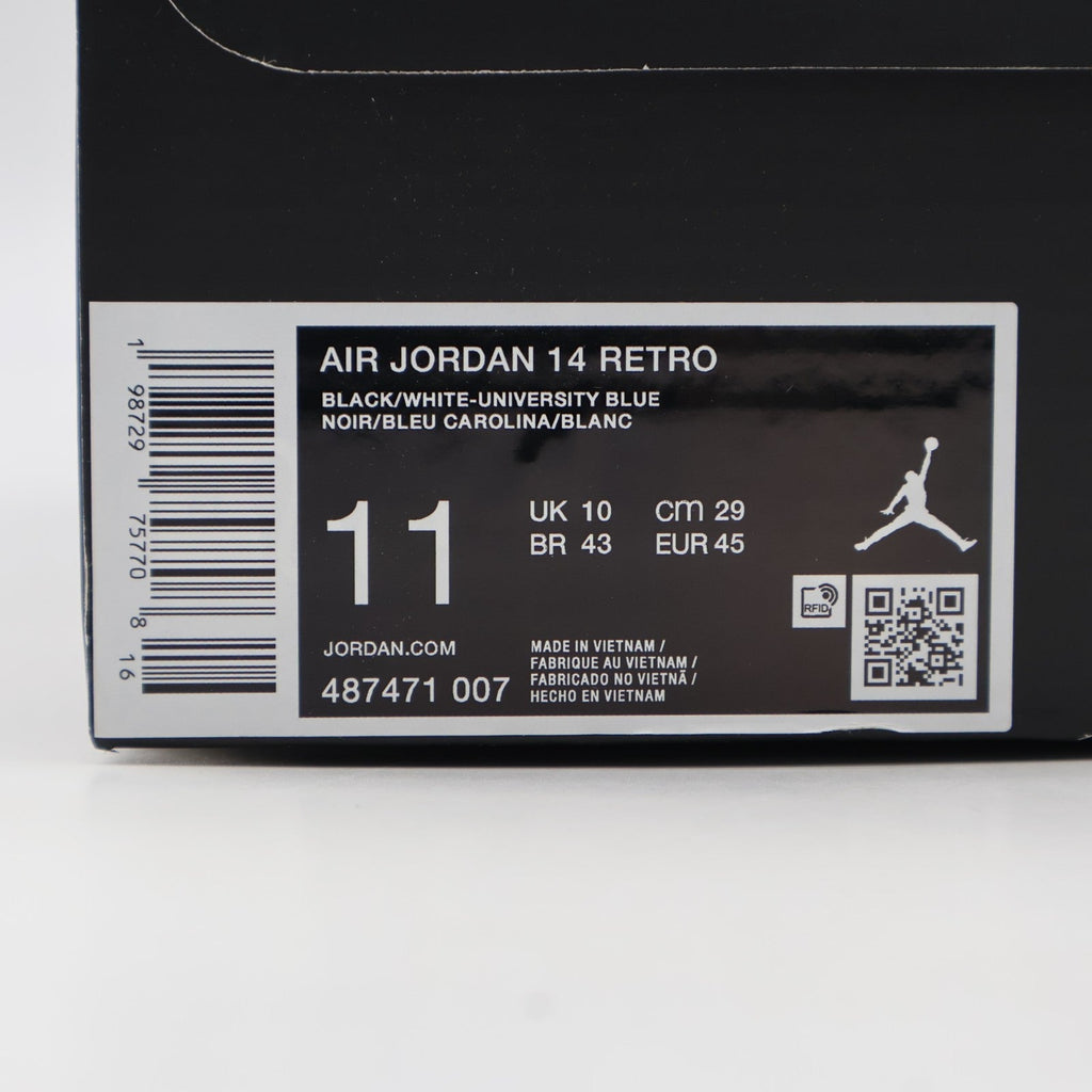487471-007 Nike Air Jordan 14 Retro Black University Blue (Men's)