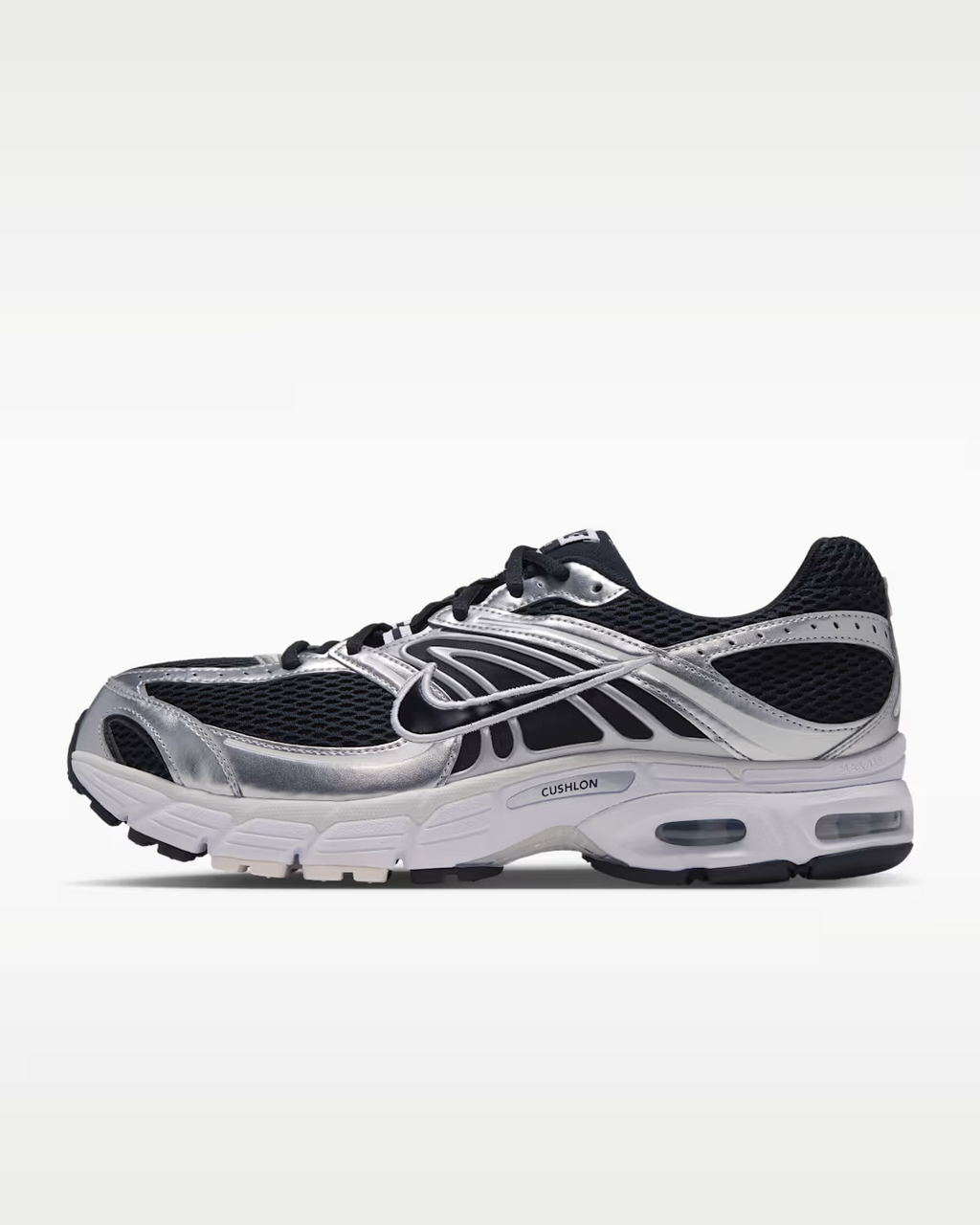 IO9279-016 Nike Air Max Moto 2K "Black/Metallic Silver" (Men's)