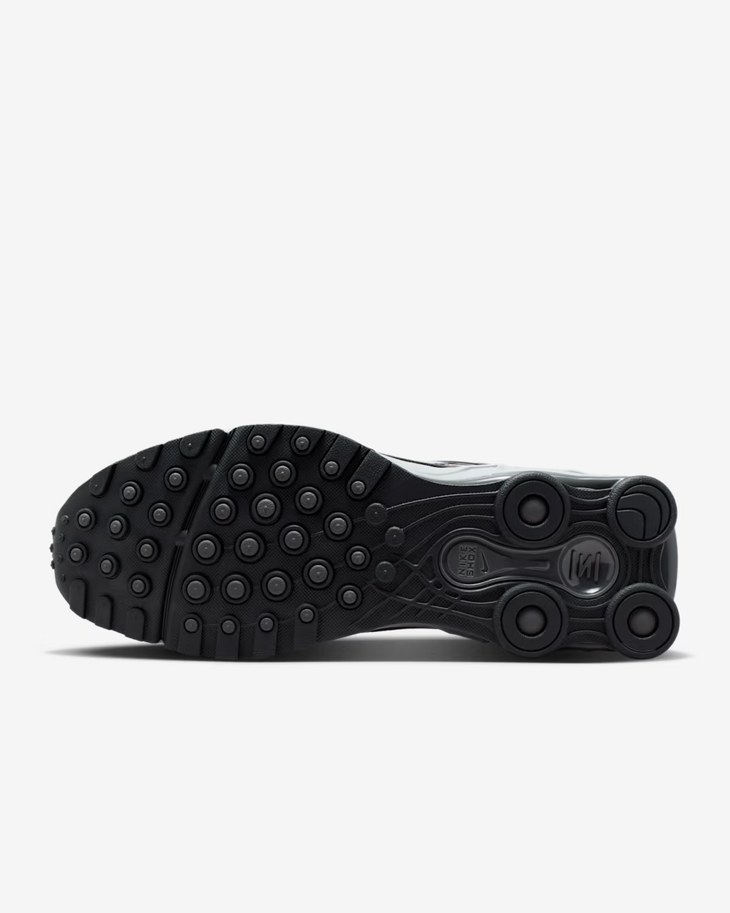IO4296-001 Nike Shox R4 Ride 2 Light Smoke Grey Medium Ash Black (Men's)