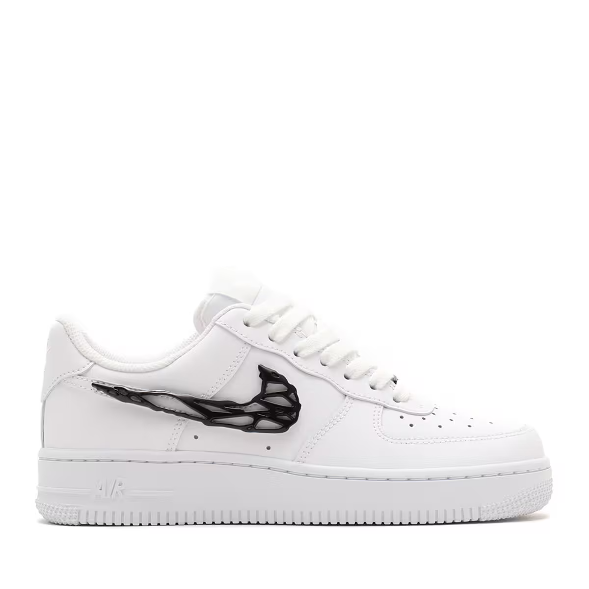 IF1686-101 Nike Air Force 1 Low '07 LX Metal Swoosh White Black (Women's)