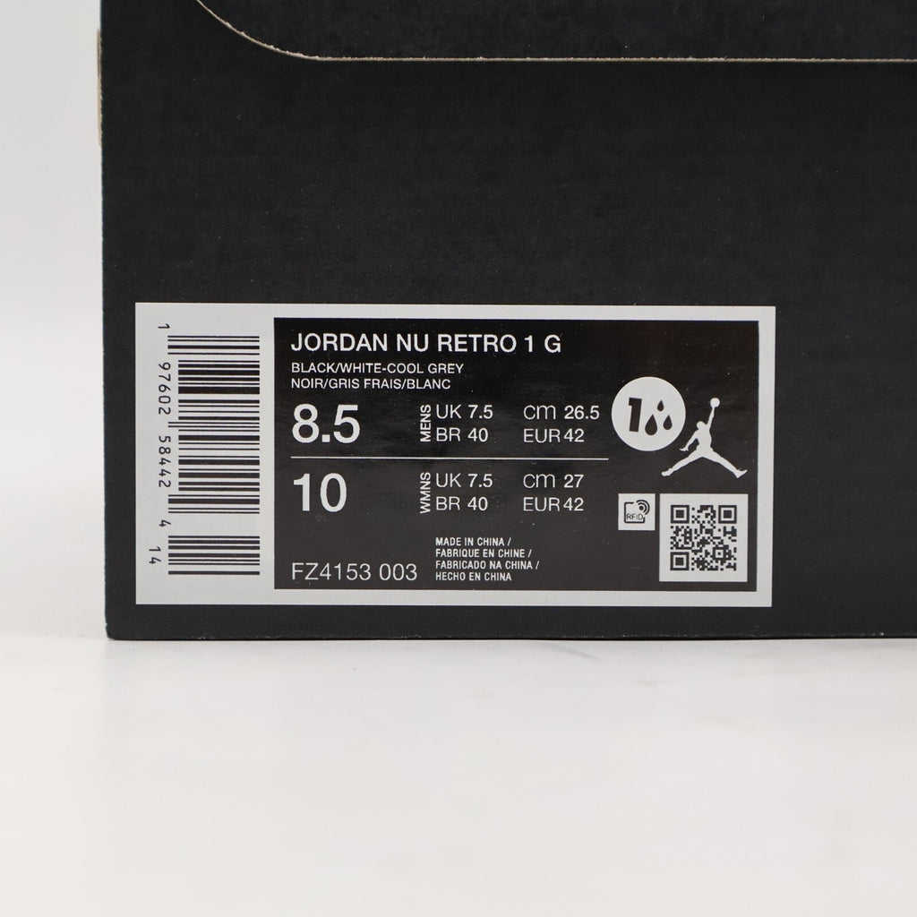 FZ4153-003 Nike Air Jordan Nu Retro 1 Low Golf Black White (Men's)