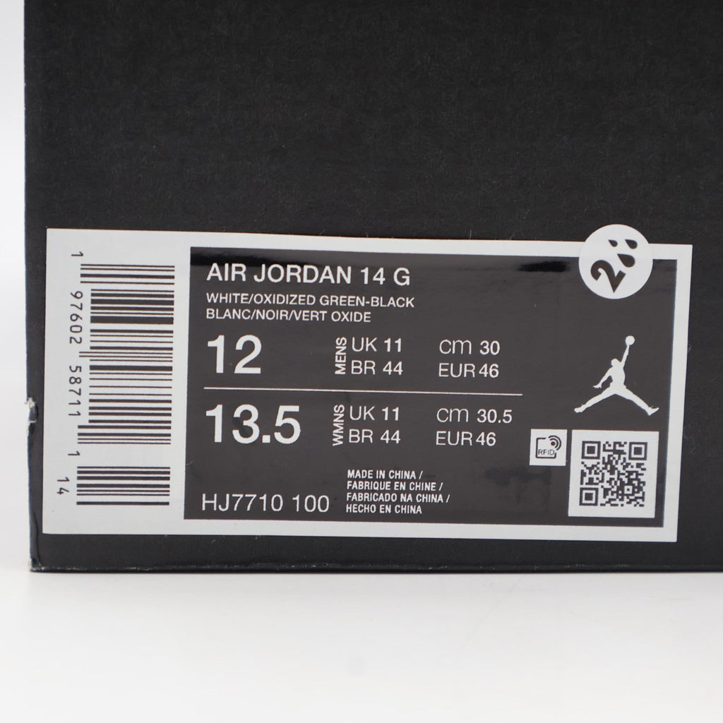 HJ7710-100 Nike Air Jordan 14 Golf Oxidized Green (Men's)