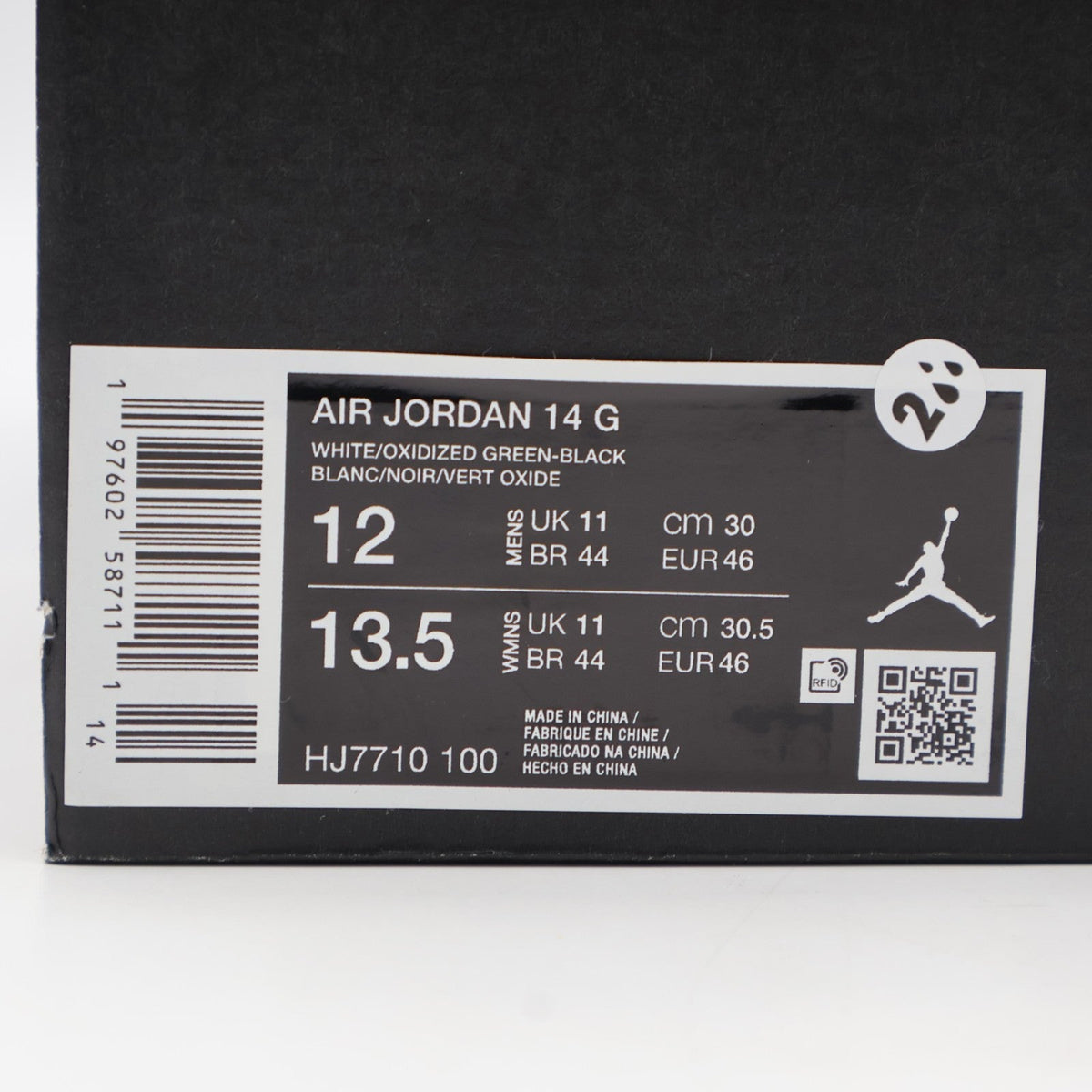 HJ7710-100 Nike Air Jordan 14 Golf Oxidized Green (Men's)