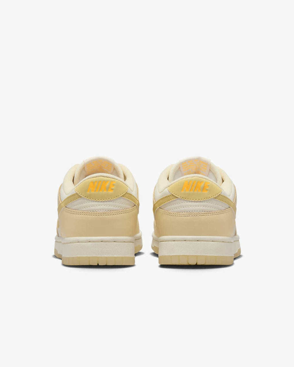 FZ2552-100 Nike Dunk Low Muslin Pale Ivory Laser Orange Team Gold (Women's)