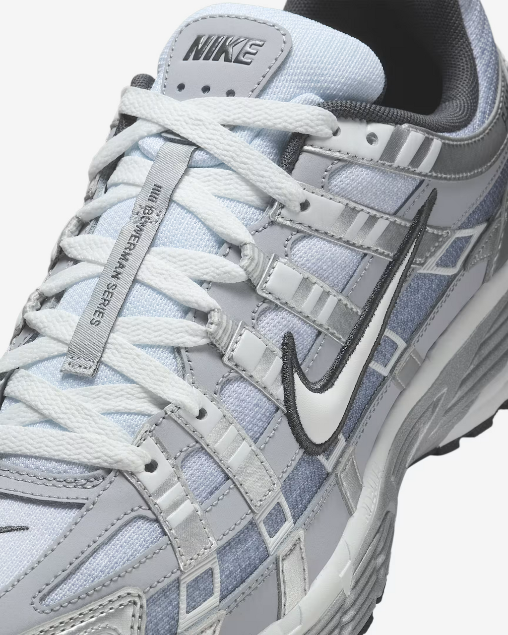 IH4465-095 Nike P-6000 Metallic Silver Wolf Grey Anthracite Summit White (Men's)