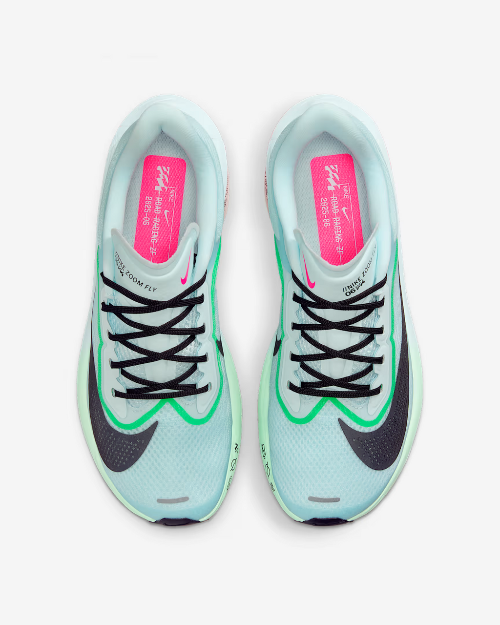 FN8455-402 Nike Zoom Fly 6 Glacier Ice Hyper Pink Green Shock Black (Women's)