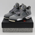 308497-007 Nike Air Jordan 4 Retro Cool Grey Chrome Dark Charcoal White Steel