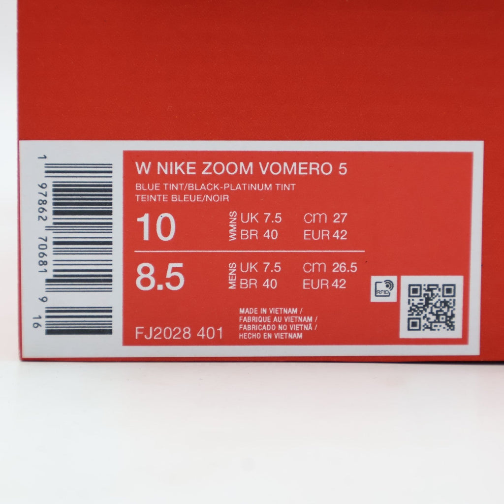 FJ2028-401 Nike Zoom Vomero 5 Blue Tint Platinum Tint Metallic  (Women's)