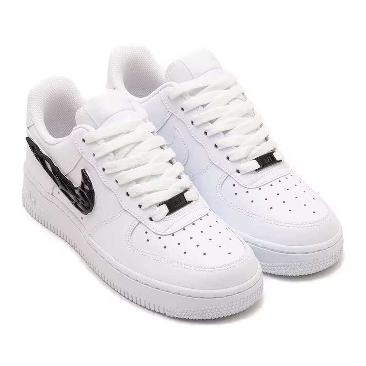 IF1686-101 Nike Air Force 1 Low '07 LX Metal Swoosh White Black (Women's)