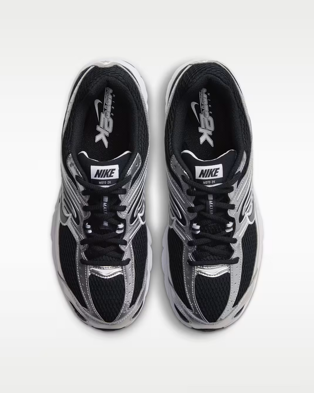 IO9279-016 Nike Air Max Moto 2K "Black/Metallic Silver" (Men's)