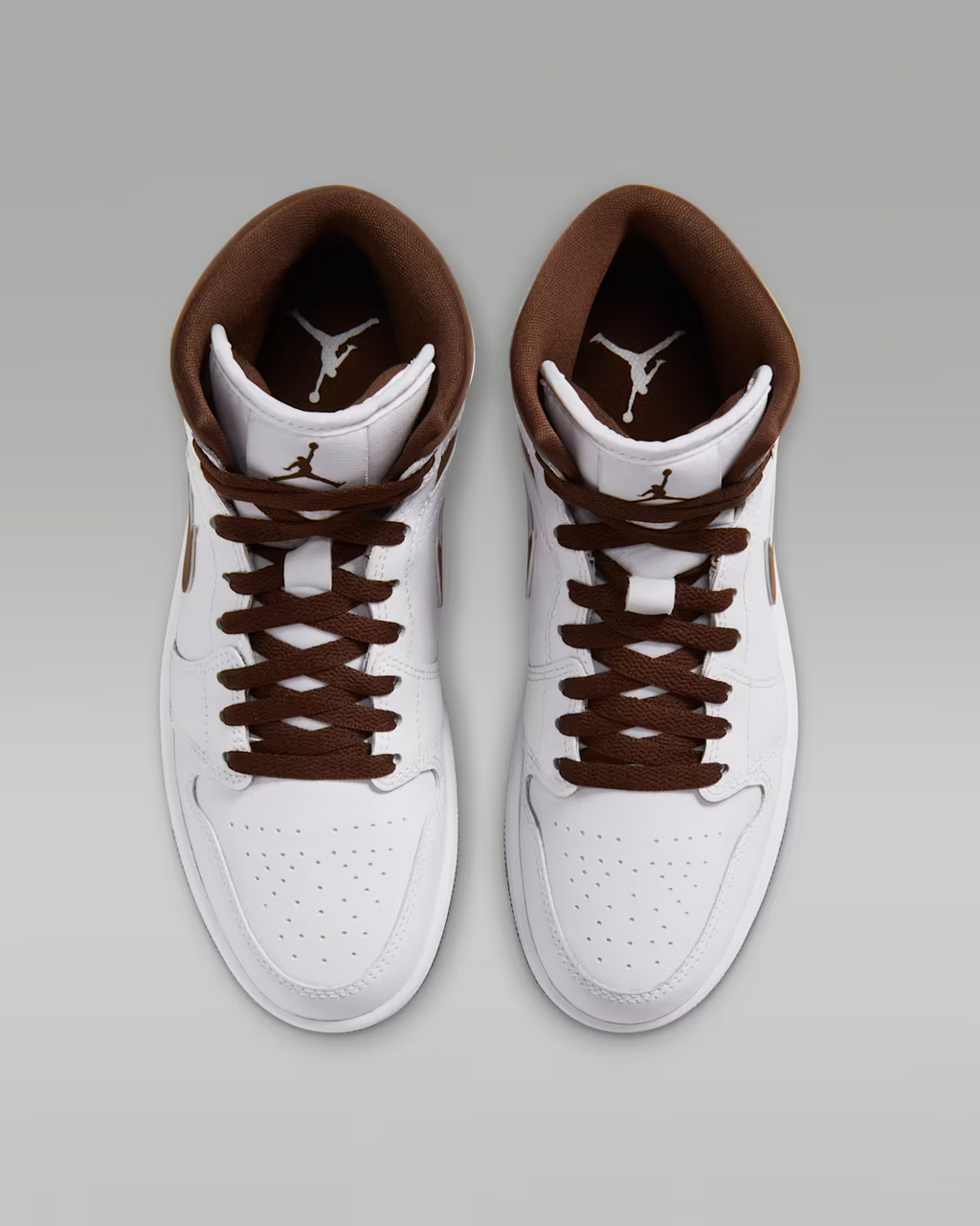 BQ6472-125 Nike Air Jordan 1 Mid "White/Cacao Wow" (Women's)