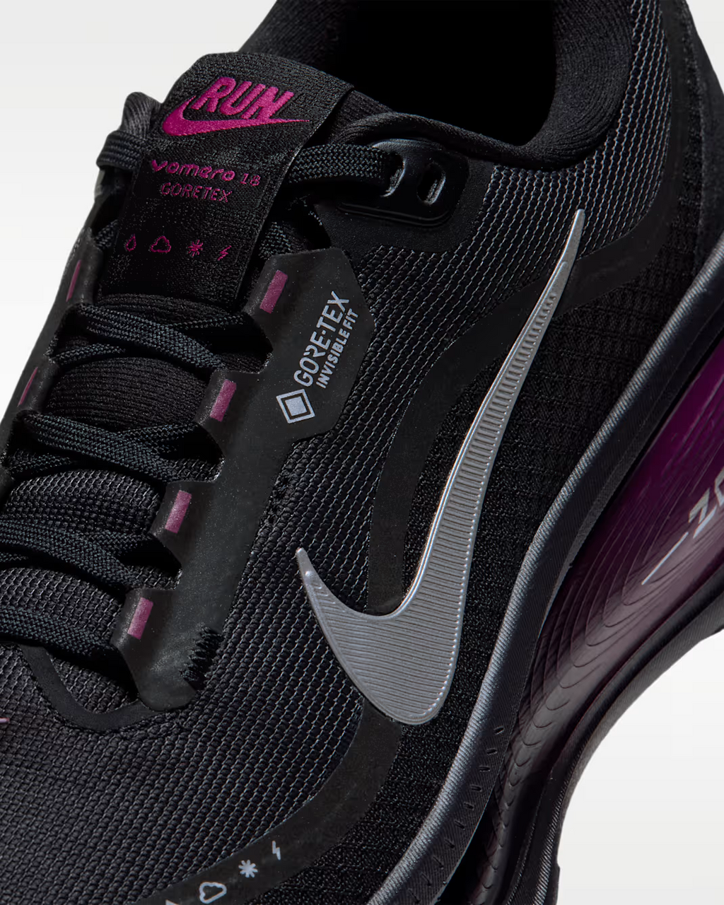 HQ7002-005 Nike Vomero 18 GORE-TEX "Black/True Berry" (Women's)