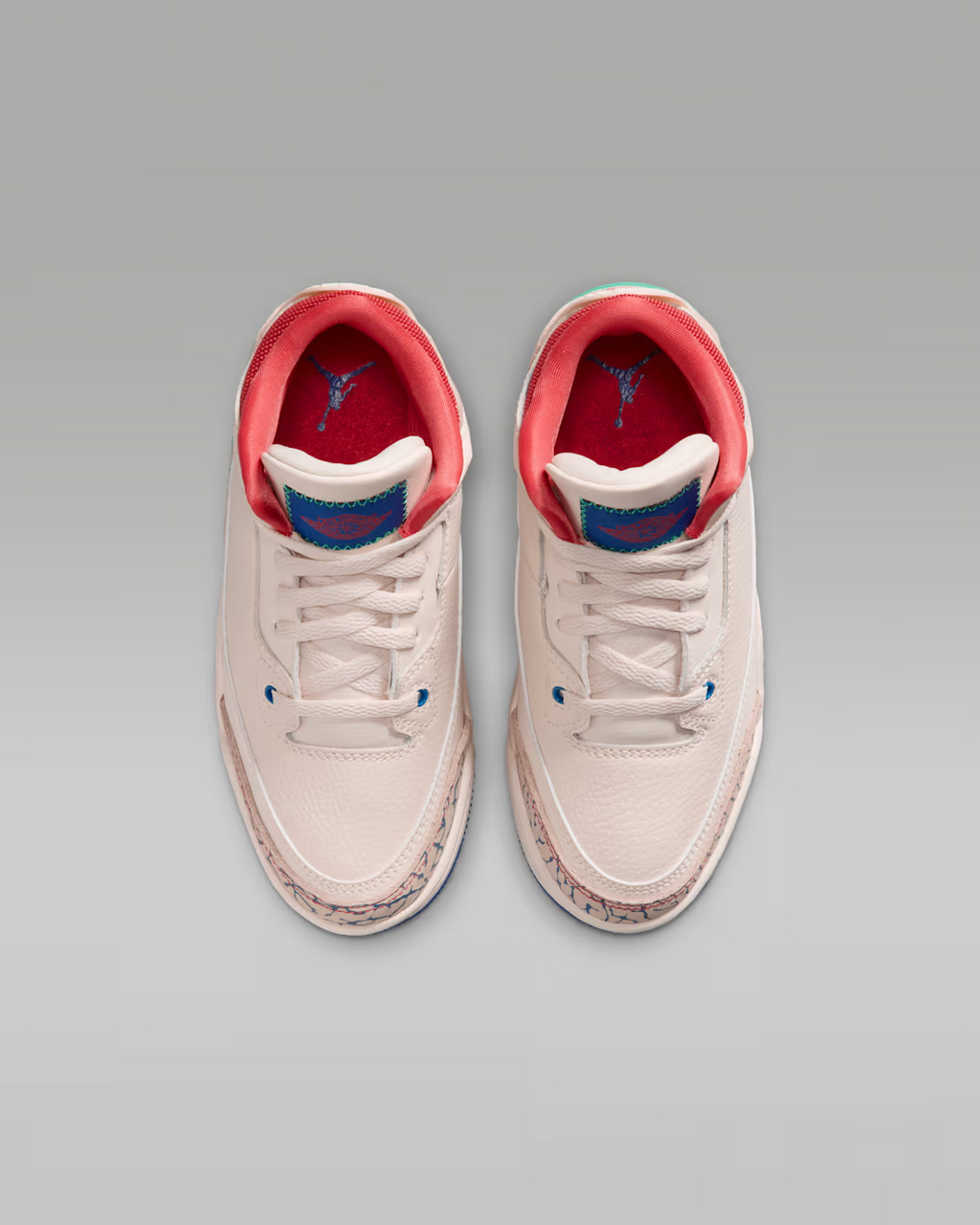 IO2074-100 Nike Jordan 3 Retro "Chalk/Track Red" (PS)