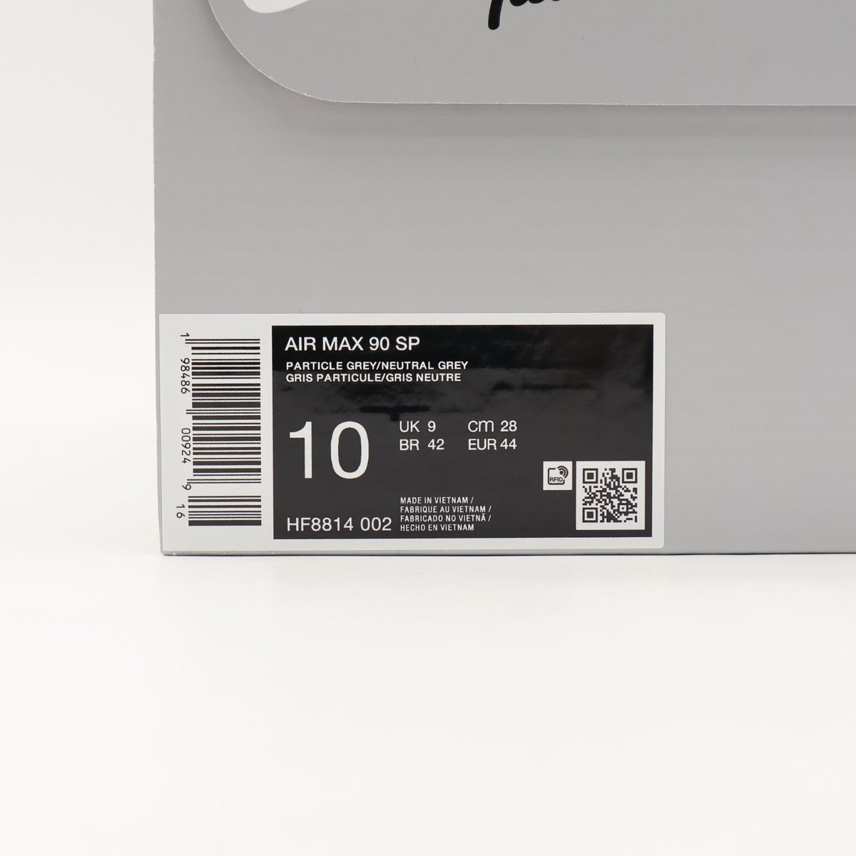 HF8814-002 Patta Nike Air Max 90 Sapphire and Particle Grey (Men's)