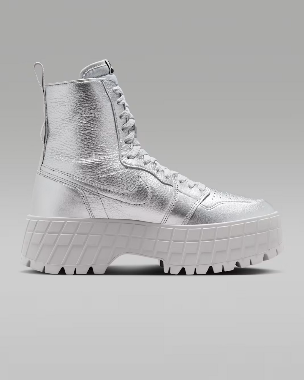FJ5737-002 Nike Air Jordan 1 Brooklyn Metallic Silver (Women's)
