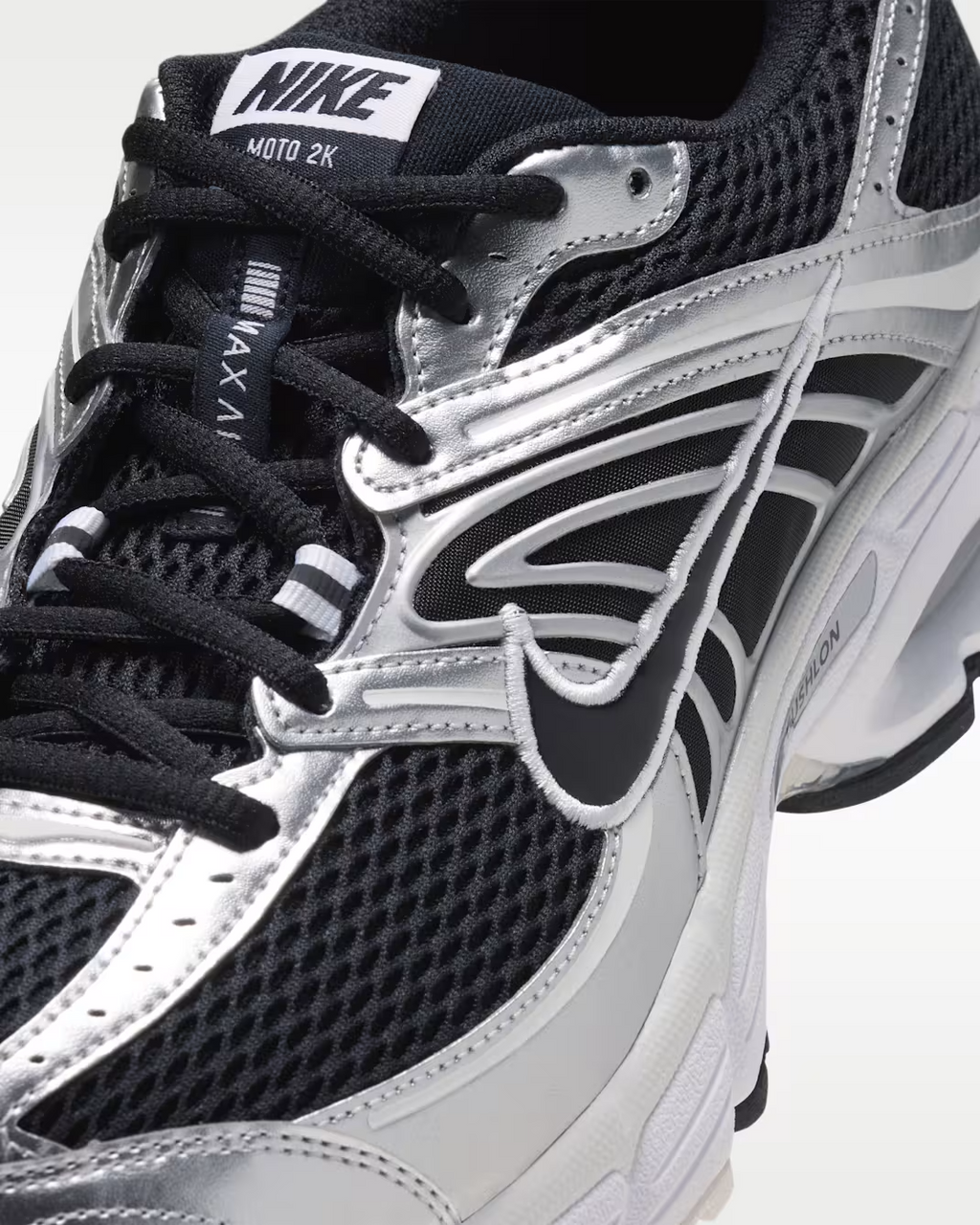 IO9279-016 Nike Air Max Moto 2K "Black/Metallic Silver" (Men's)