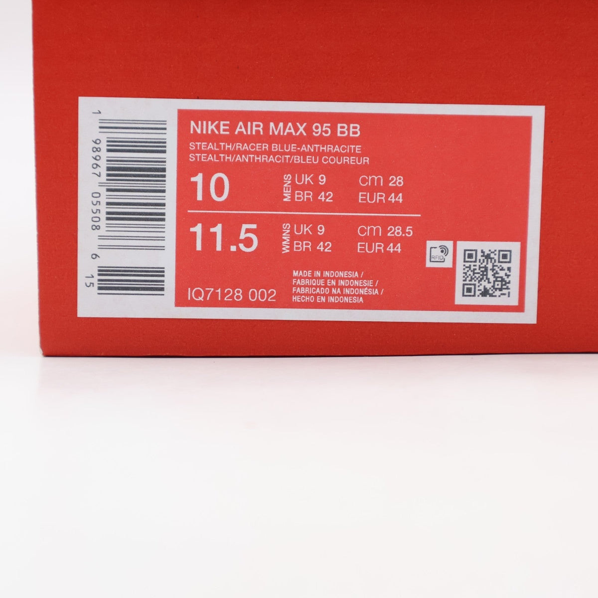 IQ7128-002 Nike Air Max 95 Big Bubble "Stealth/Racer Blue" (Men's)