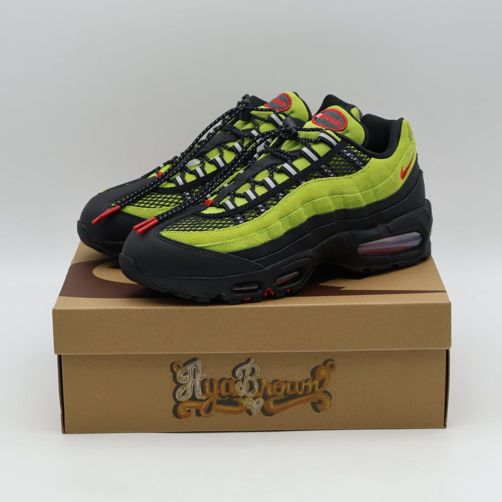 IQ6687-300 Aya Brown Ã Nike Air Max 95 "Atomic Green" (Men's)