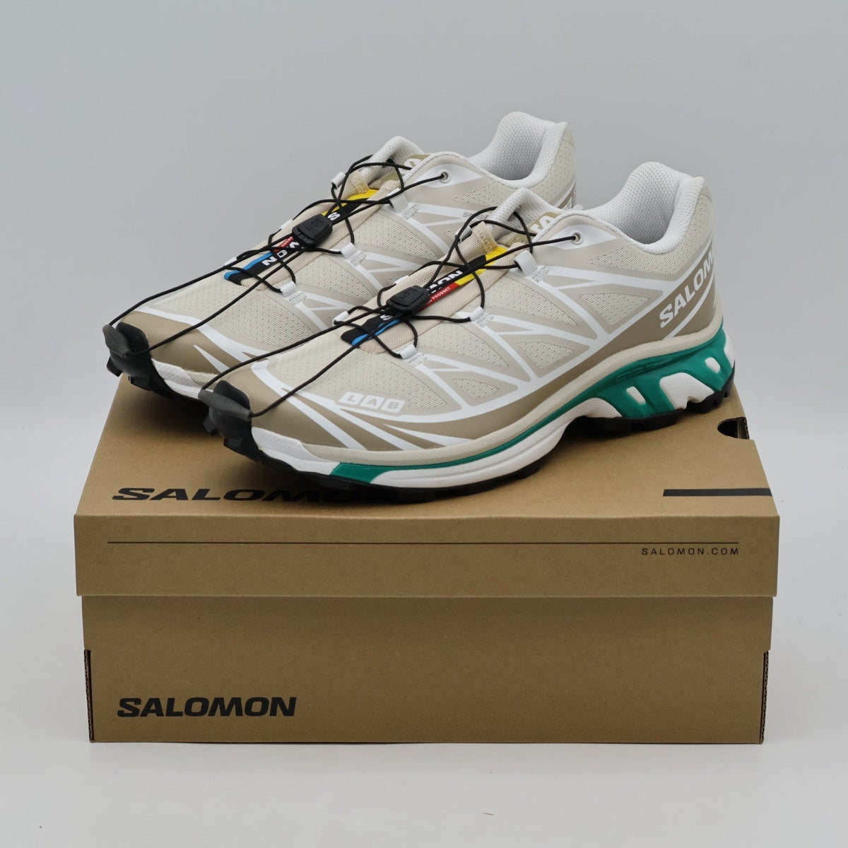 L47864300 Salomon XT-6 Rainy Day Chinchilla Dynasty Green (Men's)