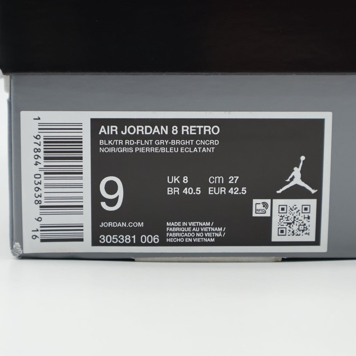 305381-006 Nike Air Jordan 8 Retro Aqua 2025 (Men's)