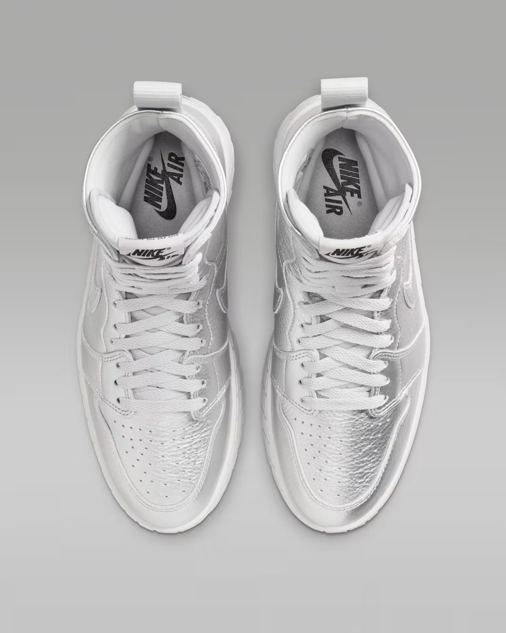 FJ5737-002 Nike Air Jordan 1 Brooklyn Metallic Silver (Women's)