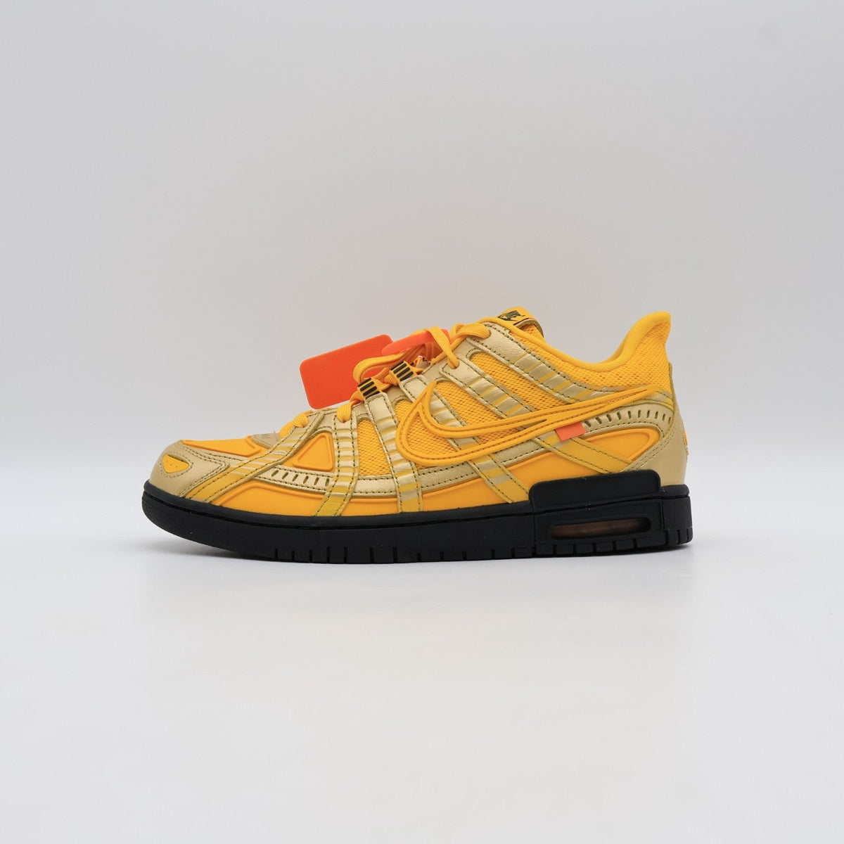CU6015-700 Nike Air Rubber Dunk Off-White University Gold Yellow Black (Men's)
