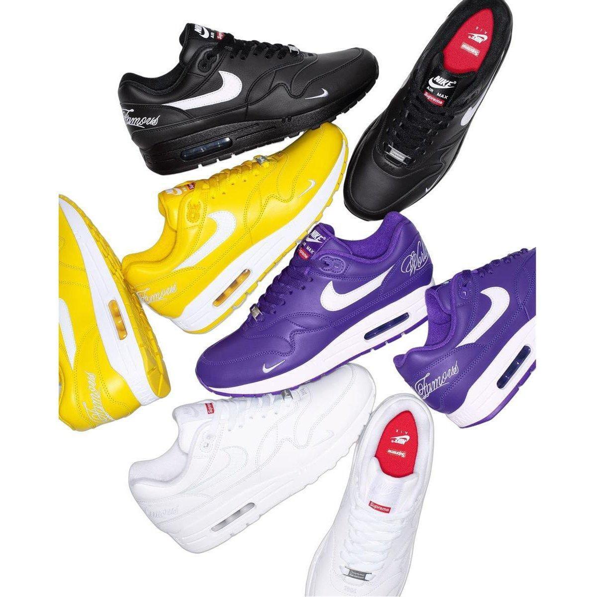 HF8813-100 Supreme Nike Air Max 1 '87 SP White SS25 Week4 (Men's)