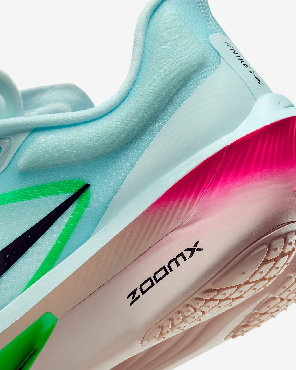 FN8455-402 Nike Zoom Fly 6 Glacier Ice Hyper Pink Green Shock Black (Women's)