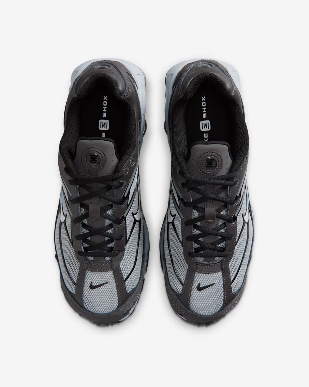 IO4296-001 Nike Shox R4 Ride 2 Light Smoke Grey Medium Ash Black (Men's)