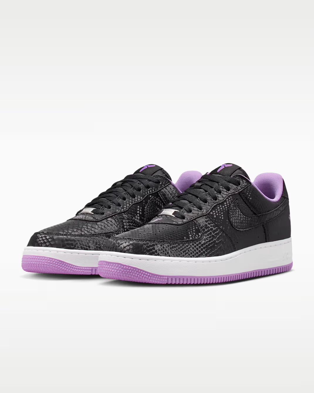 IB0018-007 Kobe Bryant Ã Nike Air Force 1 Low "Black/Purple Stardust" (Men's)
