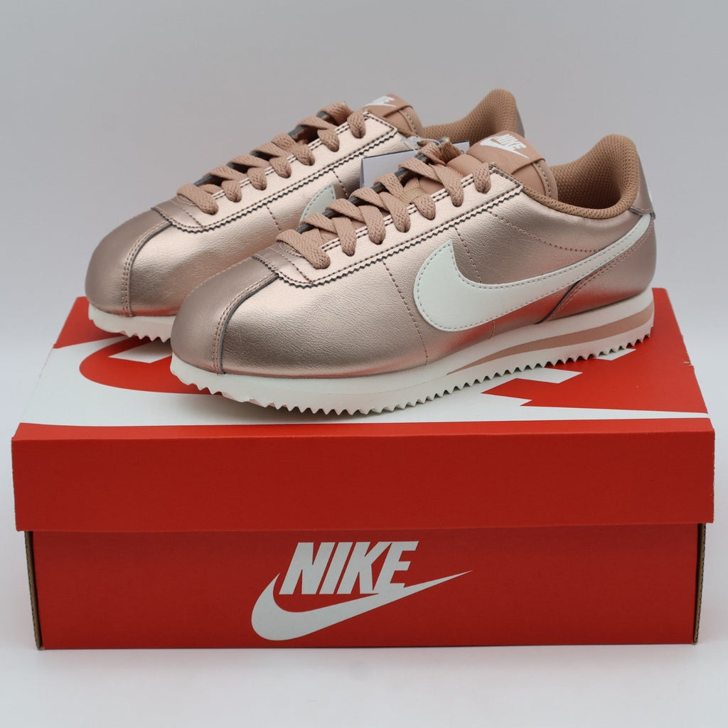 IR0042-900 Nike Cortez Metallic Red Bronze Rose Whisper (Women's)