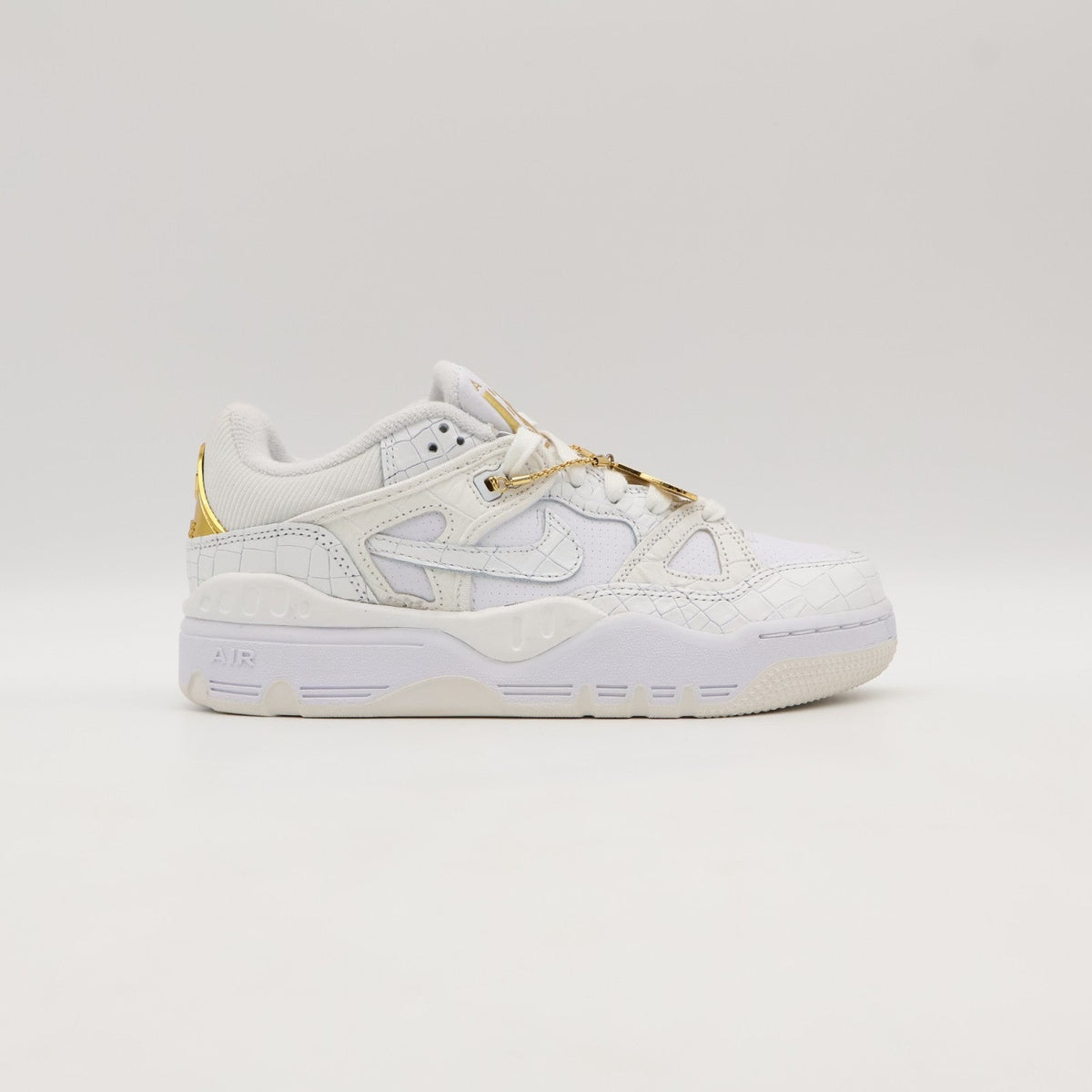 HF7630-100 NIGO Nike Air Force 3 Low White Metallic Gold Heel Logo NIGO (Men's)