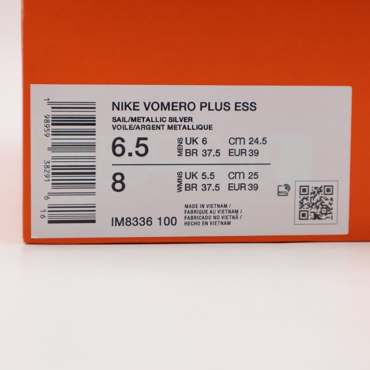 IM8336-100 Nike Vomero Plus Sail Coconut Milk Light Khaki Metallic Silver(Men's)