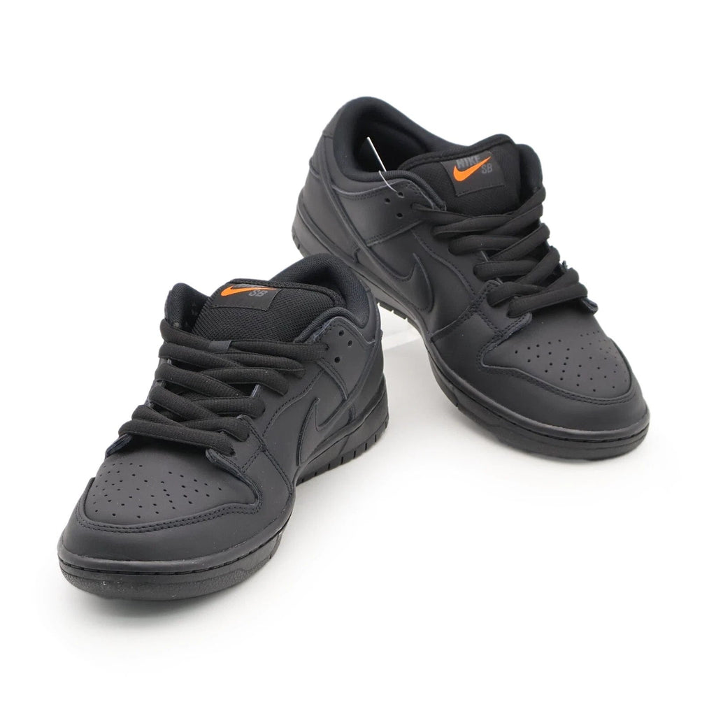 FJ1674-001 Nike SB Dunk Low Pro ISO Triple Black Anthracite Orange (Men's)