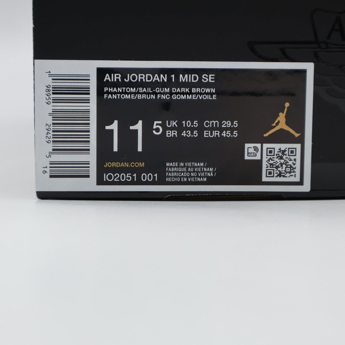 IO2051-001 Nike Air Jordan 1 Mid SE "Brazil Football" (Men's)