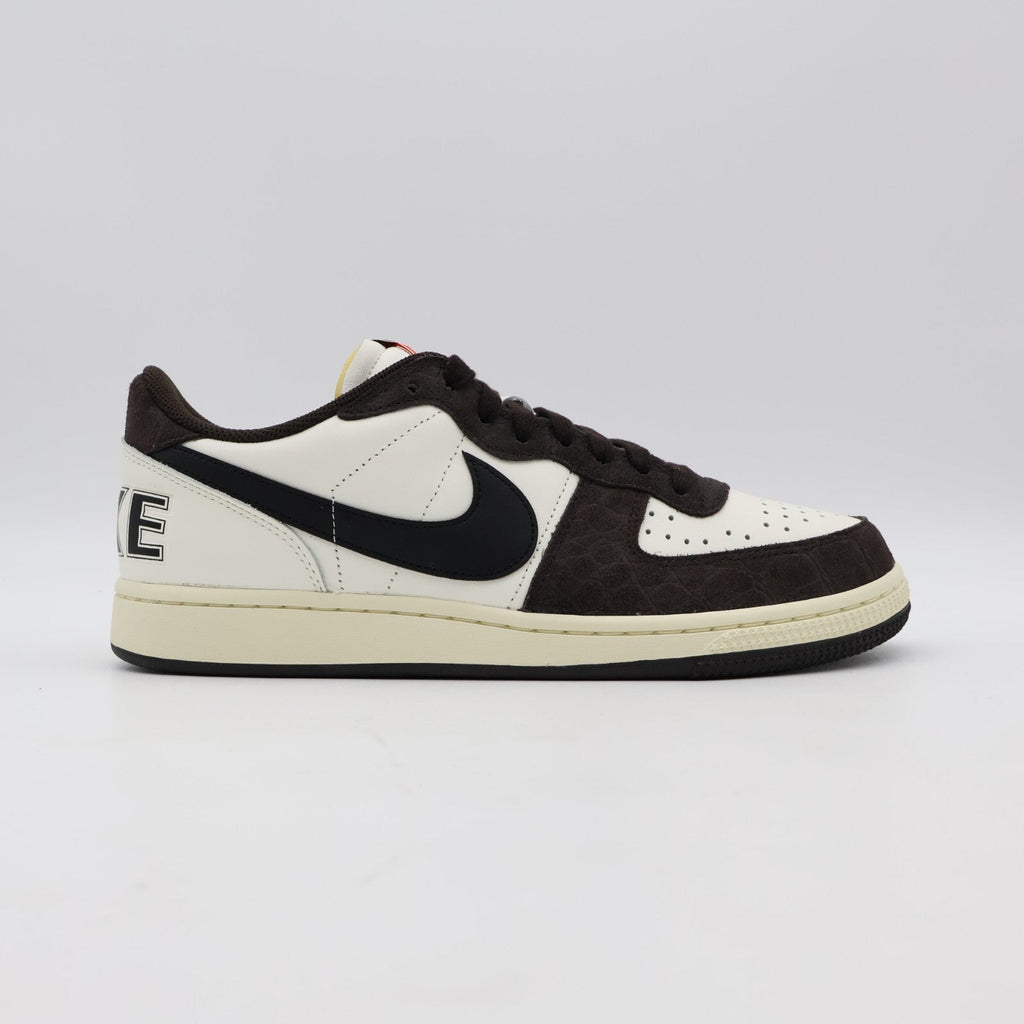 FN7815-200 Nike Terminator Low Croc Velvet Brown Black Sail Coconut Milk (Men's)
