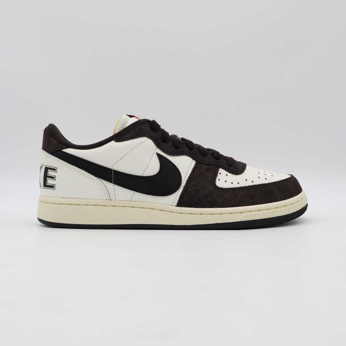 FN7815-200 Nike Terminator Low Croc Velvet Brown Black Sail Coconut Milk (Men's)