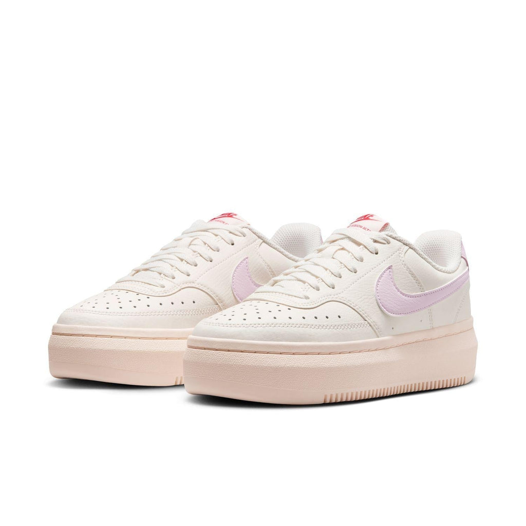 IB4480-133 Nike Court Vision Alta Sail Pale Ivory Light Crimson Pink (Women's)