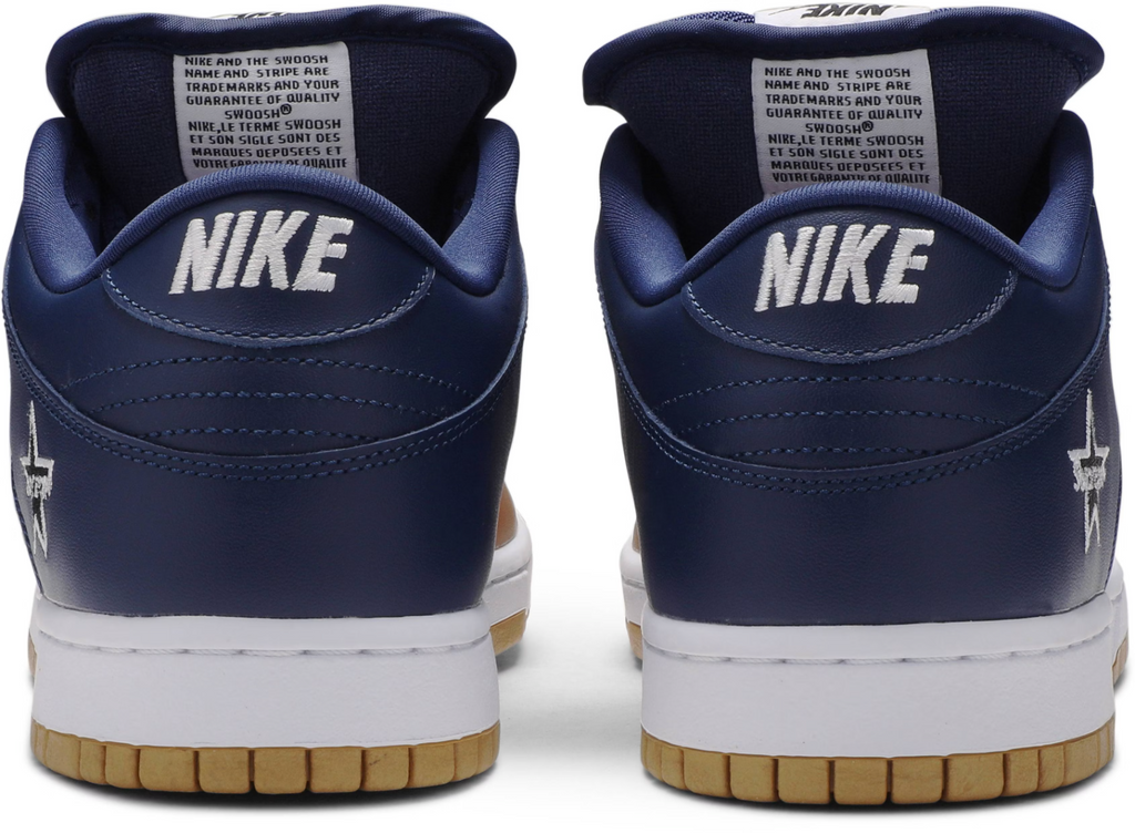 CK3480-700 Supreme Ã Nike SB Dunk Low OG QS "Metallic Gold/Navy" (Men's)
