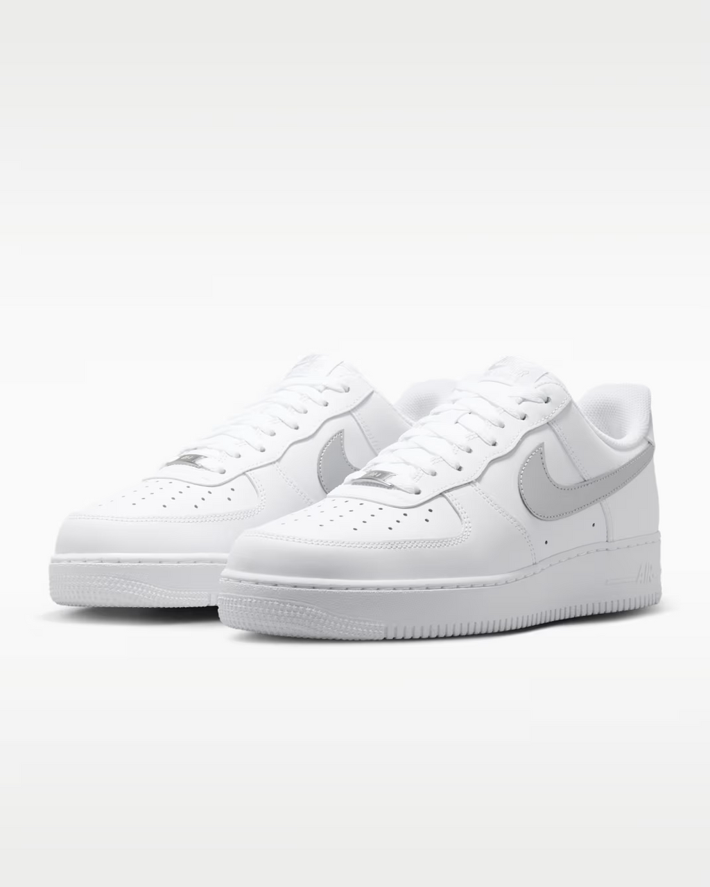 FJ4146-134 Nike Air Force 1 Low '07 "White/Metallic Silver" (Men's)