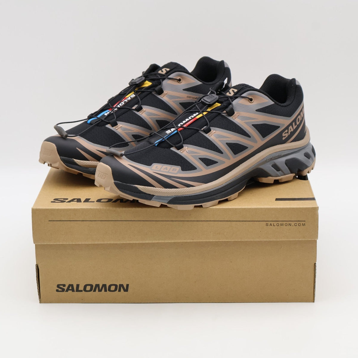 L47582400 Salomon XT-6 Black Portabella Pewter (Men's)