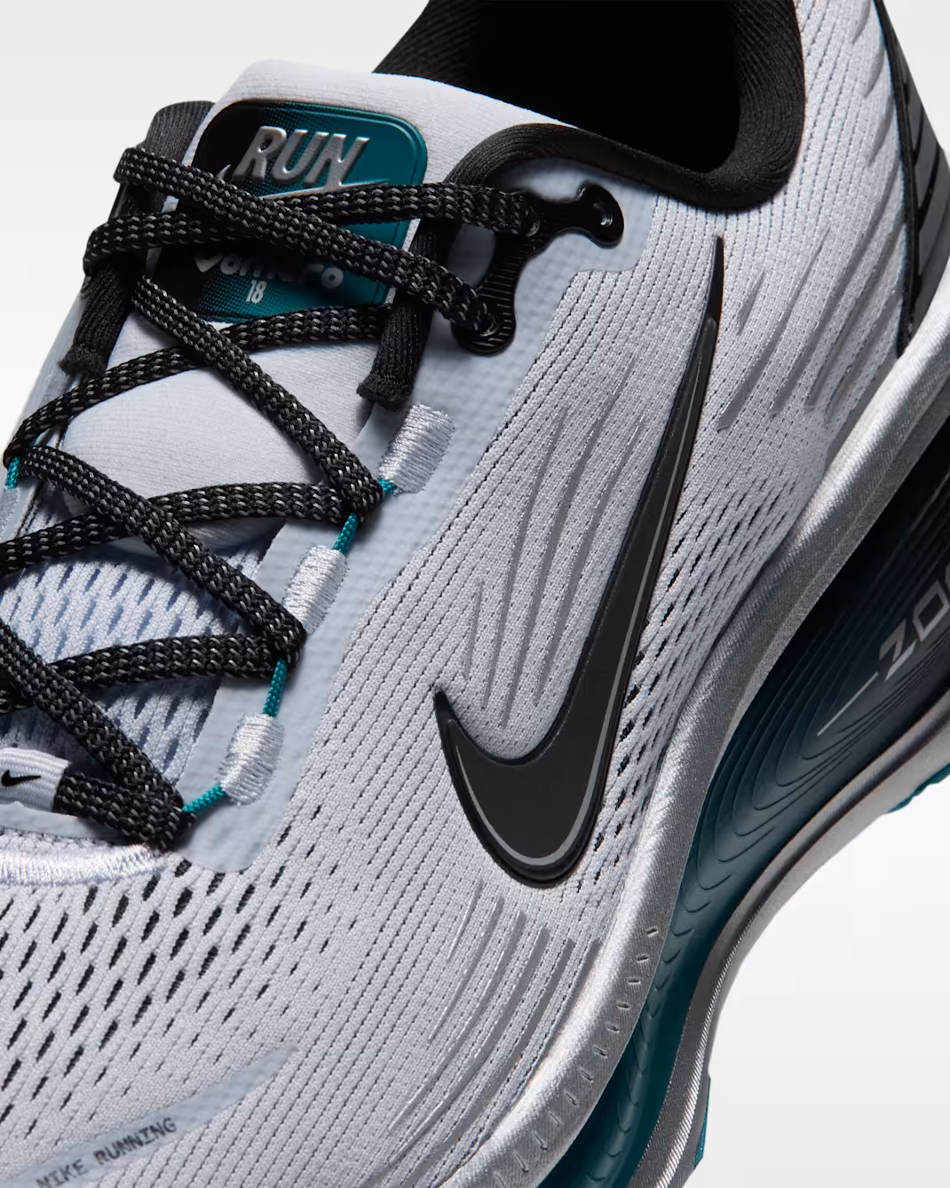 IQ0458-001 Nike Vomero 18 "Football Grey/Metallic Cool Grey" (Men's)