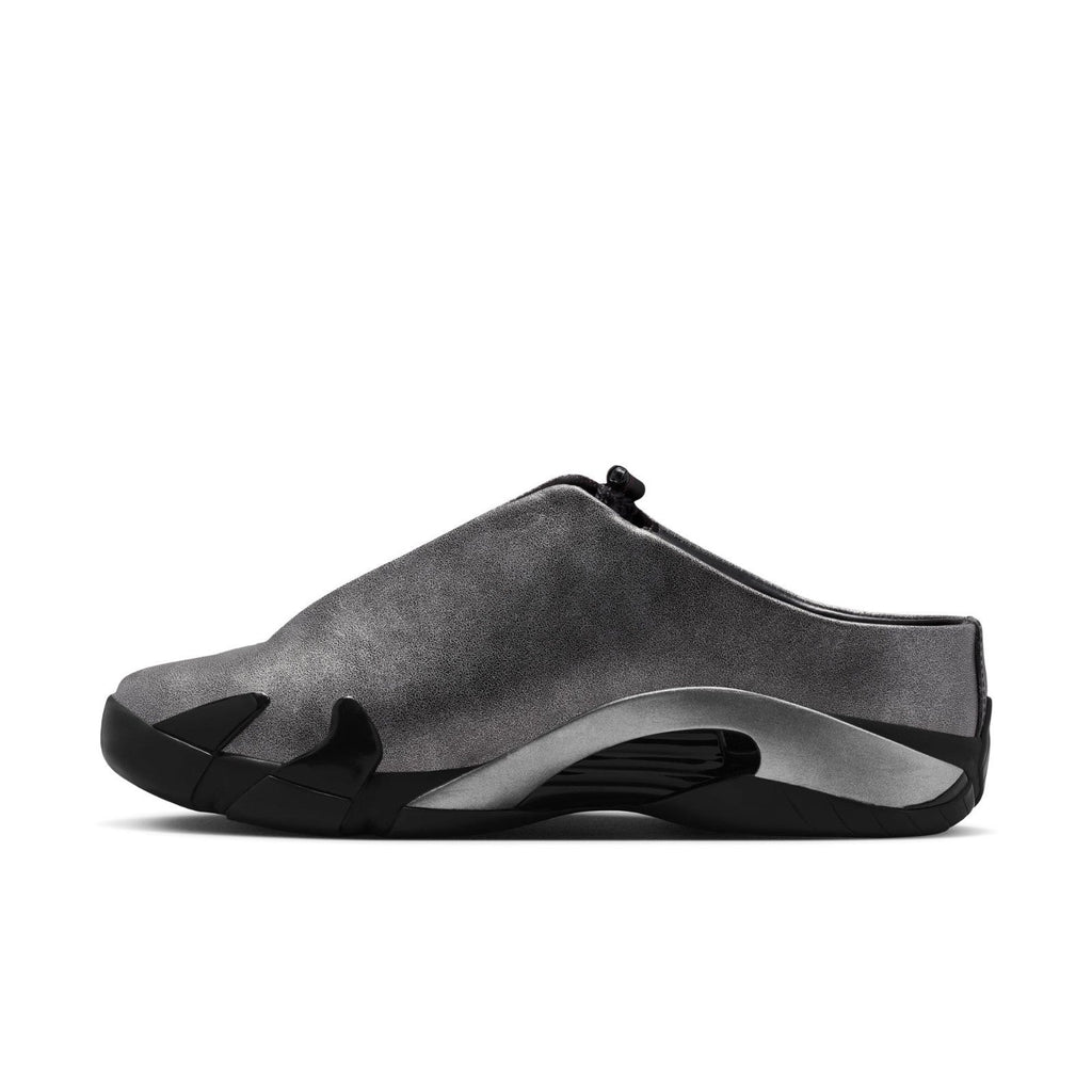 IR0908-001 Mowalola Ã Nike Air Jordan 14 Mule "Black/Metallic Silver" (Men's)